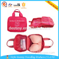 fashion airplane necessaire Two folded travel toiletrys storage bag